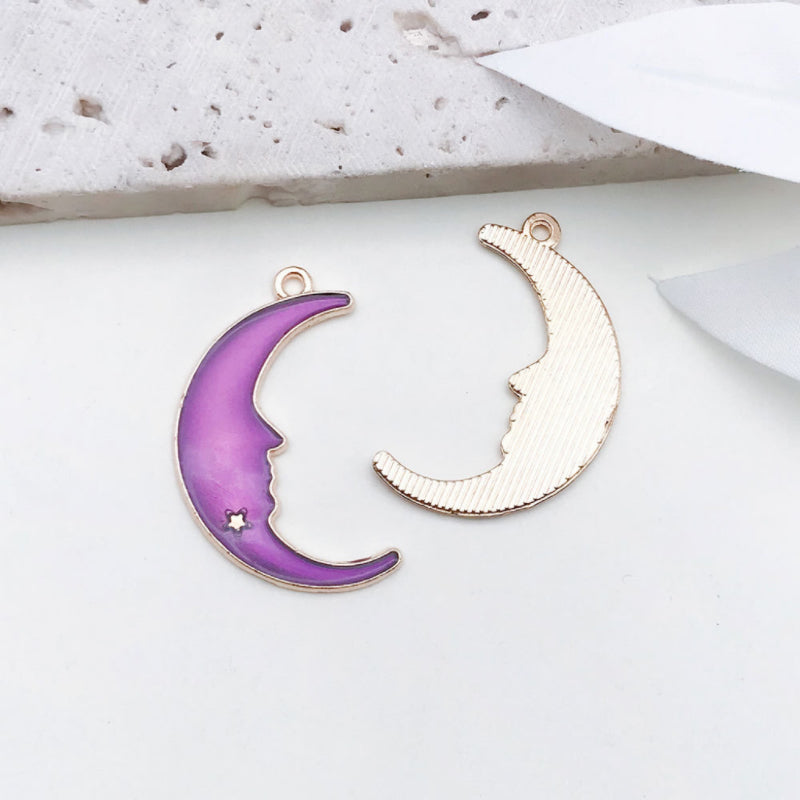 【P094】Moon and Stars charms -High quality charms