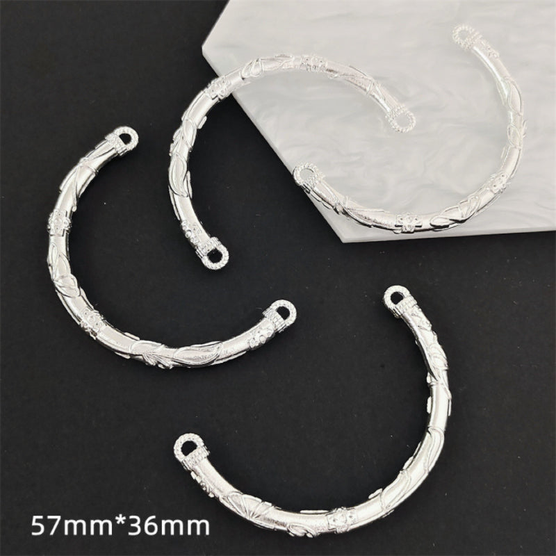 【P061】Half Bangle-High quality charms