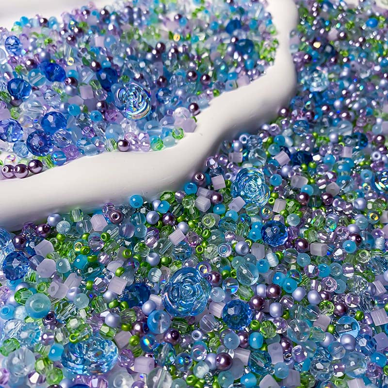 【S251】Violets&Bluebells - High Quality Seed Beads