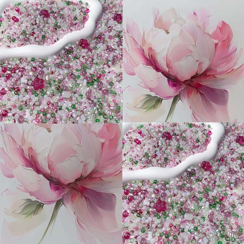 【S261】Rose Bouquet - High Quality Seed Beads