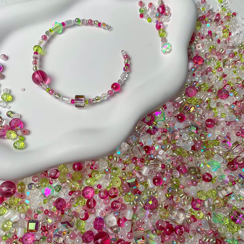 【S271】Raspberry Garden - High Quality Seed Beads