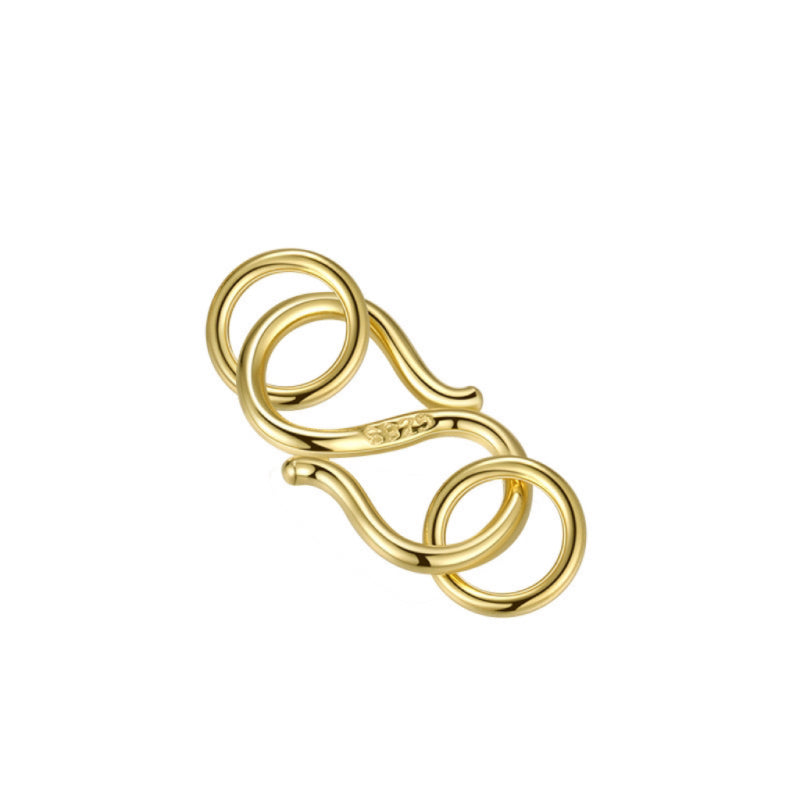 【P053】S button-High quality charms