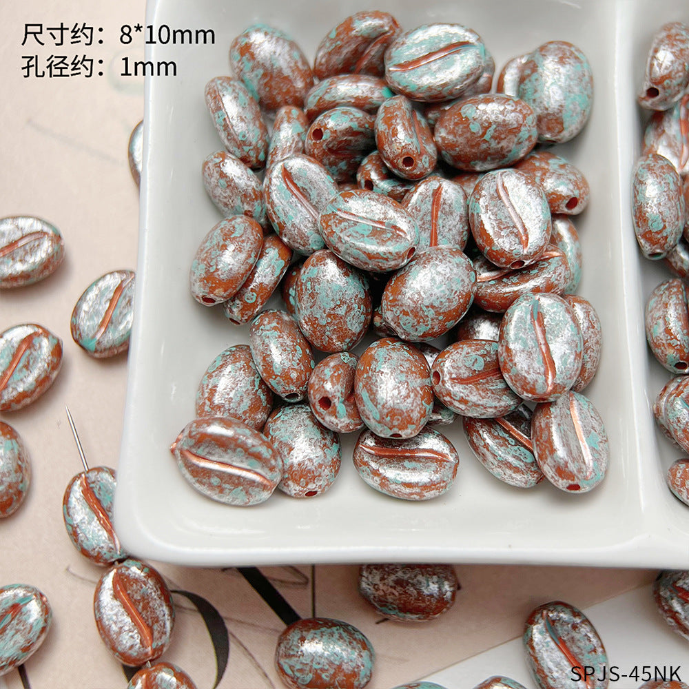 【R028】Picasso Coffee Bean- High quality acrylic beads