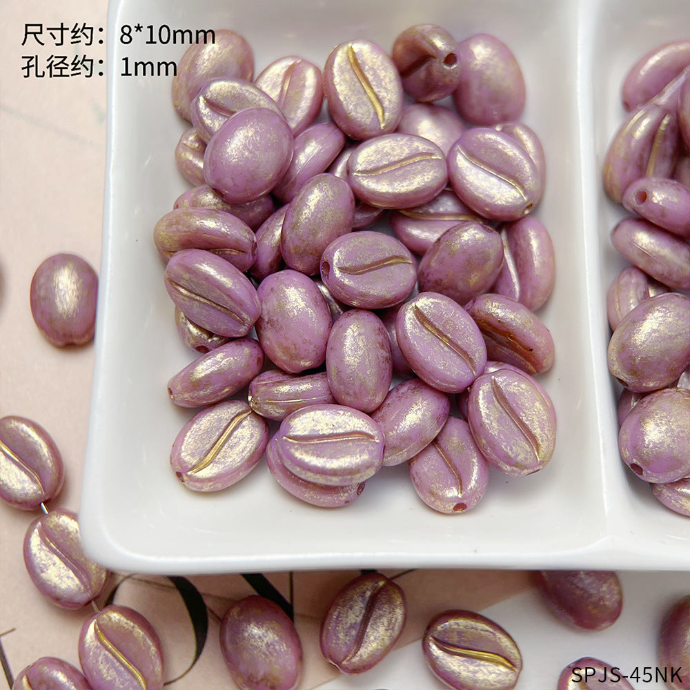 【R028】Picasso Coffee Bean- High quality acrylic beads