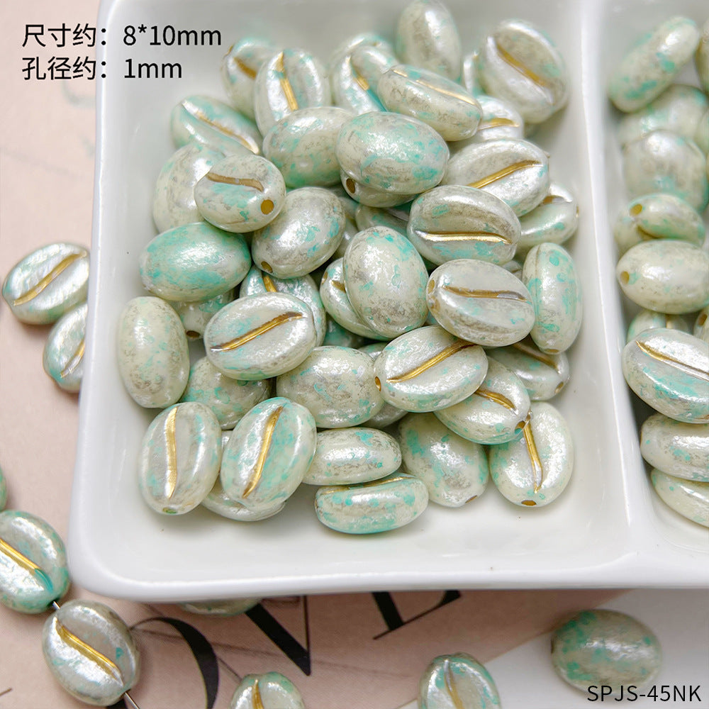 【R028】Picasso Coffee Bean- High quality acrylic beads