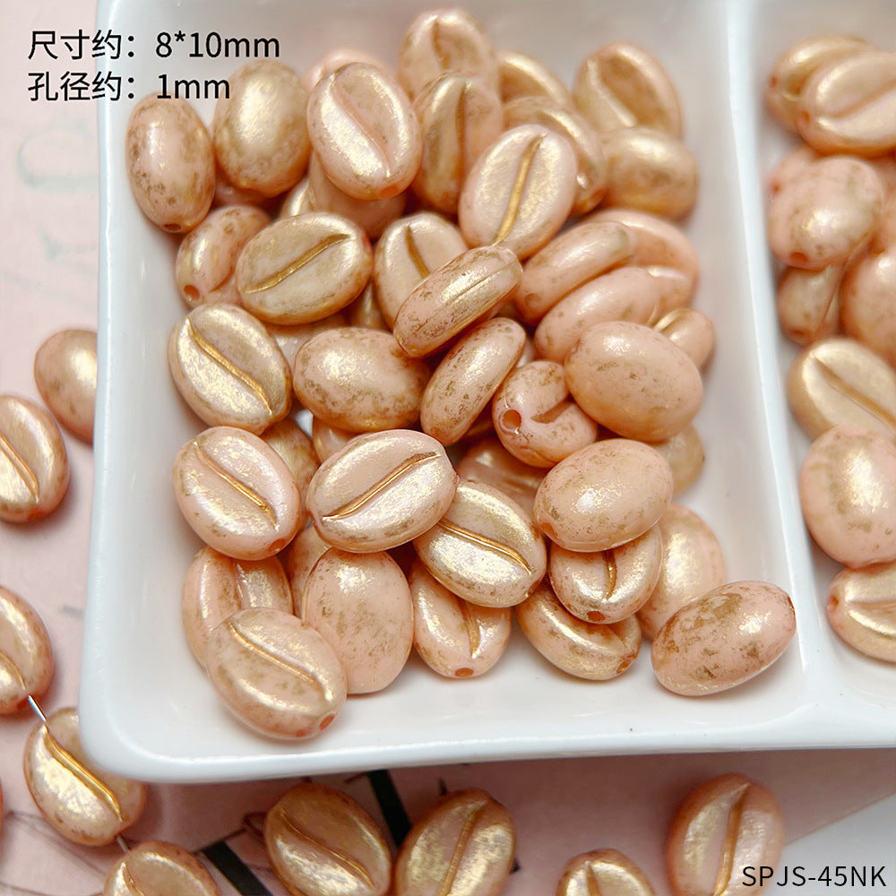 【R028】Picasso Coffee Bean- High quality acrylic beads