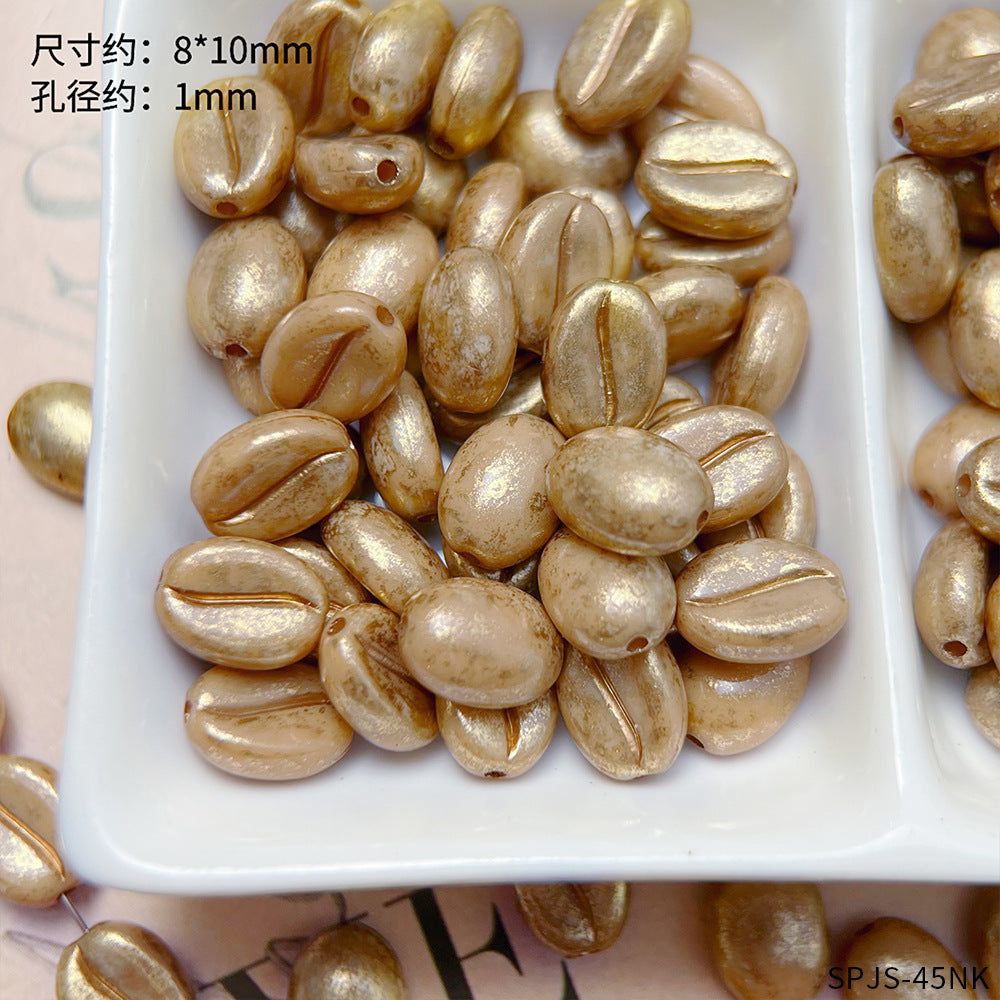 【R028】Picasso Coffee Bean- High quality acrylic beads