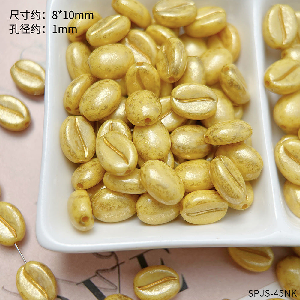 【R028】Picasso Coffee Bean- High quality acrylic beads