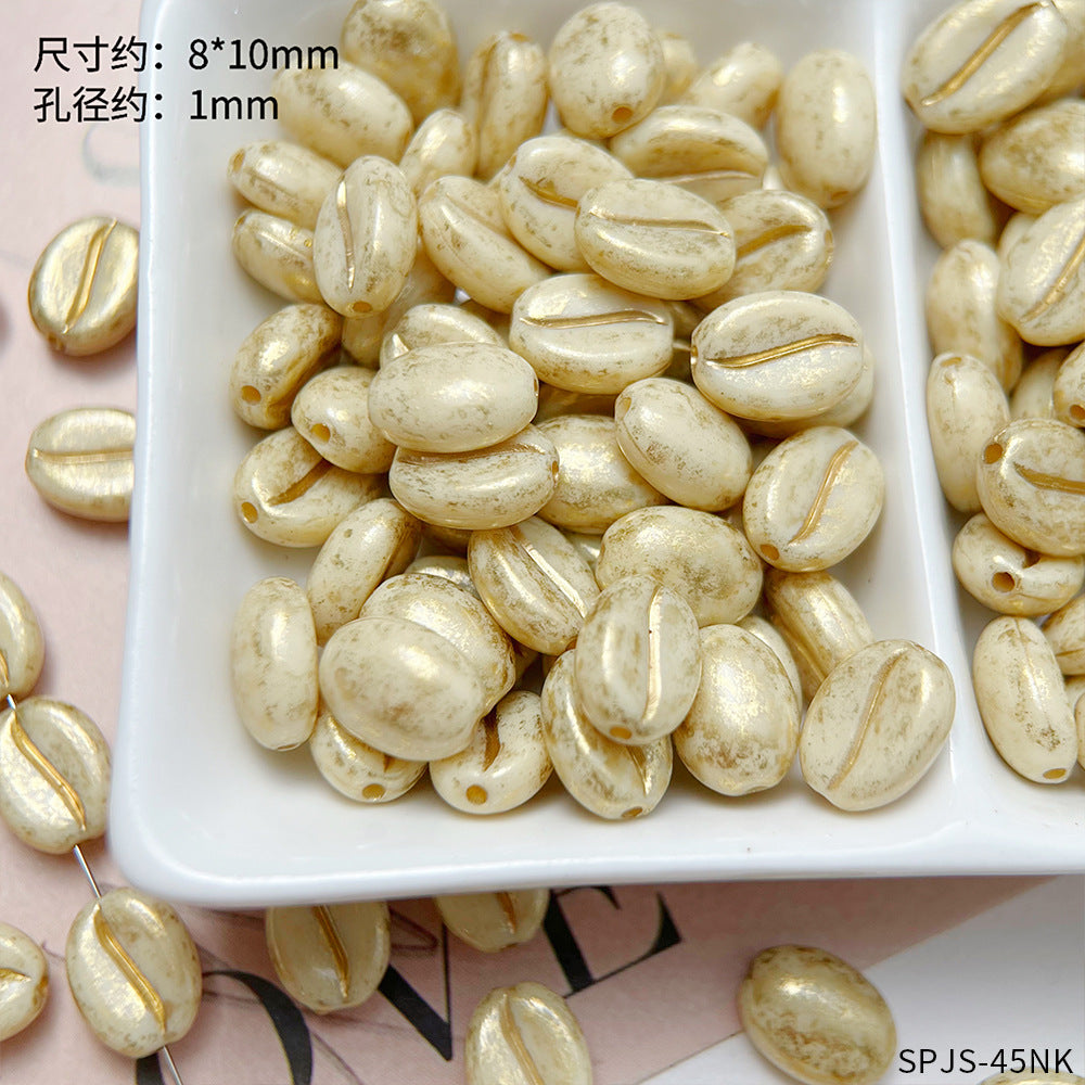 【R028】Picasso Coffee Bean- High quality acrylic beads