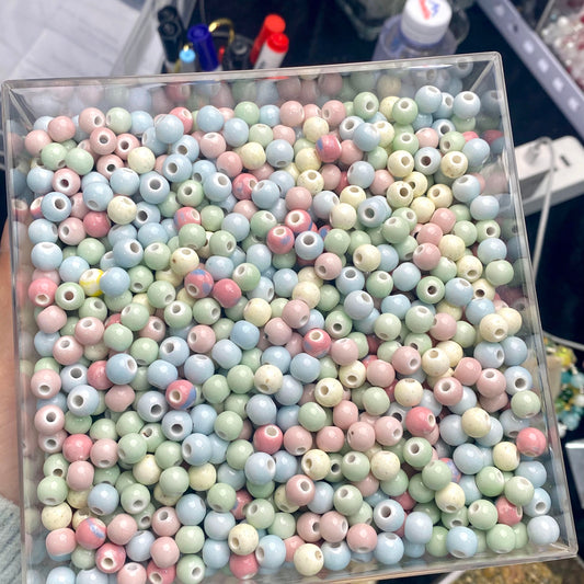 【T007】8mm Macaron-High Quality Chinese ceramic beads