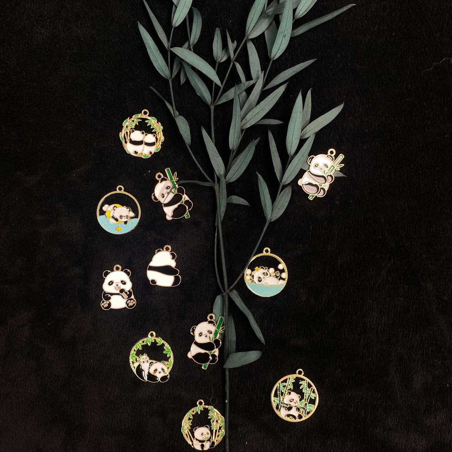 【P003】Panda Family-High quality charms