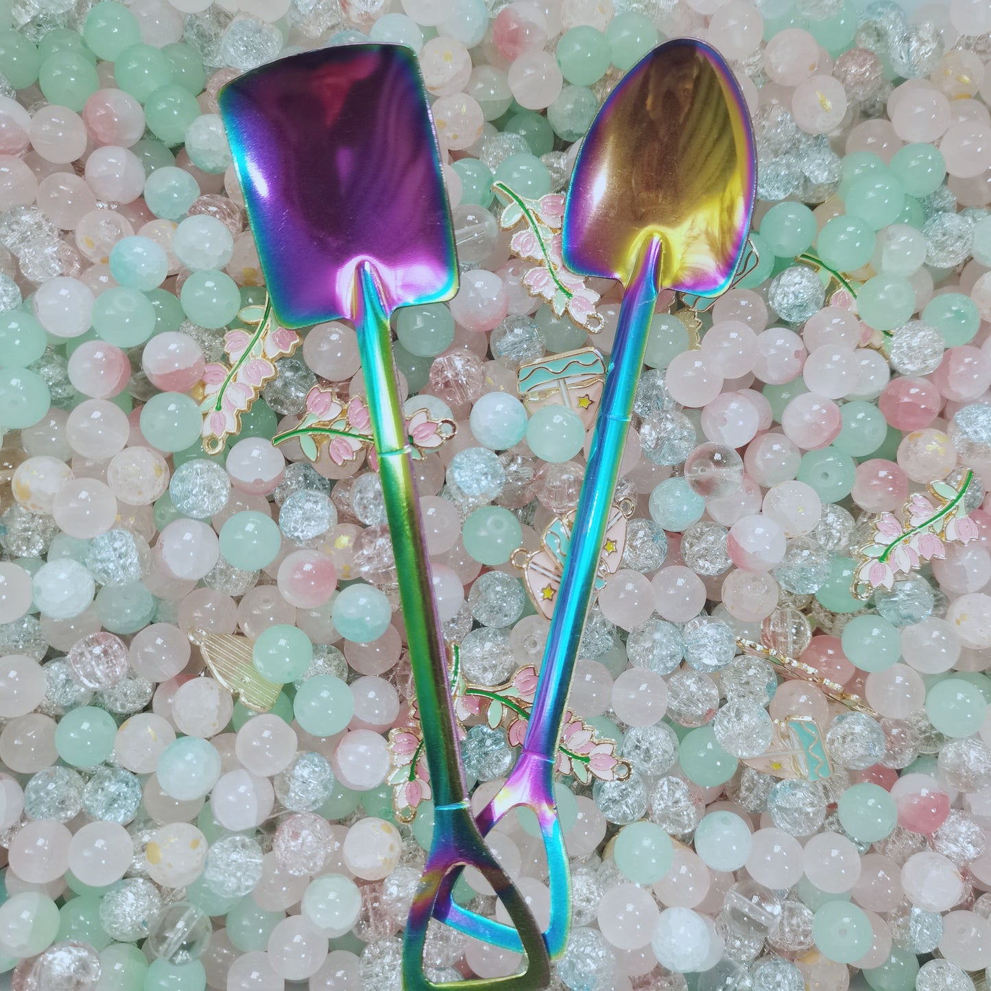 【D004】Beads spoon - DIY tools (Pack Offline)