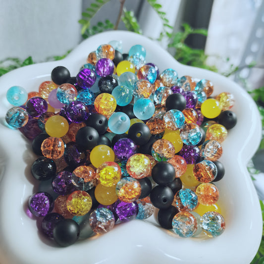 【A075】 Spooky Boo -High quality glass beads