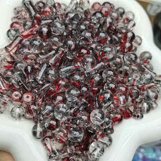 【A076】Vampire Kiss  -High quality glass beads