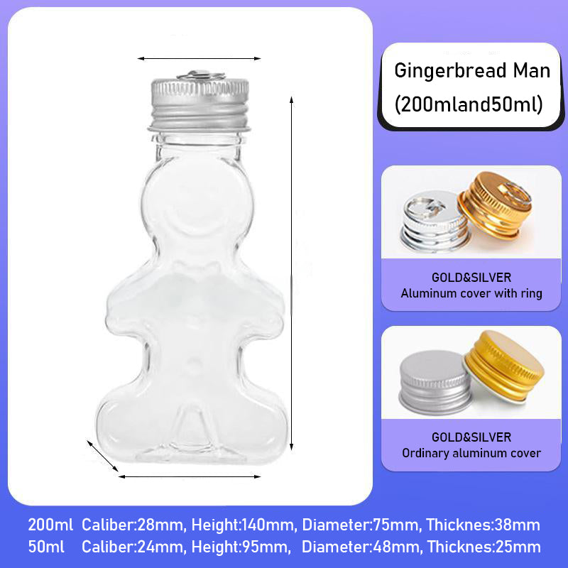 【D014】Gingerbread Man Bottle - DIY tools (Pack Offline)