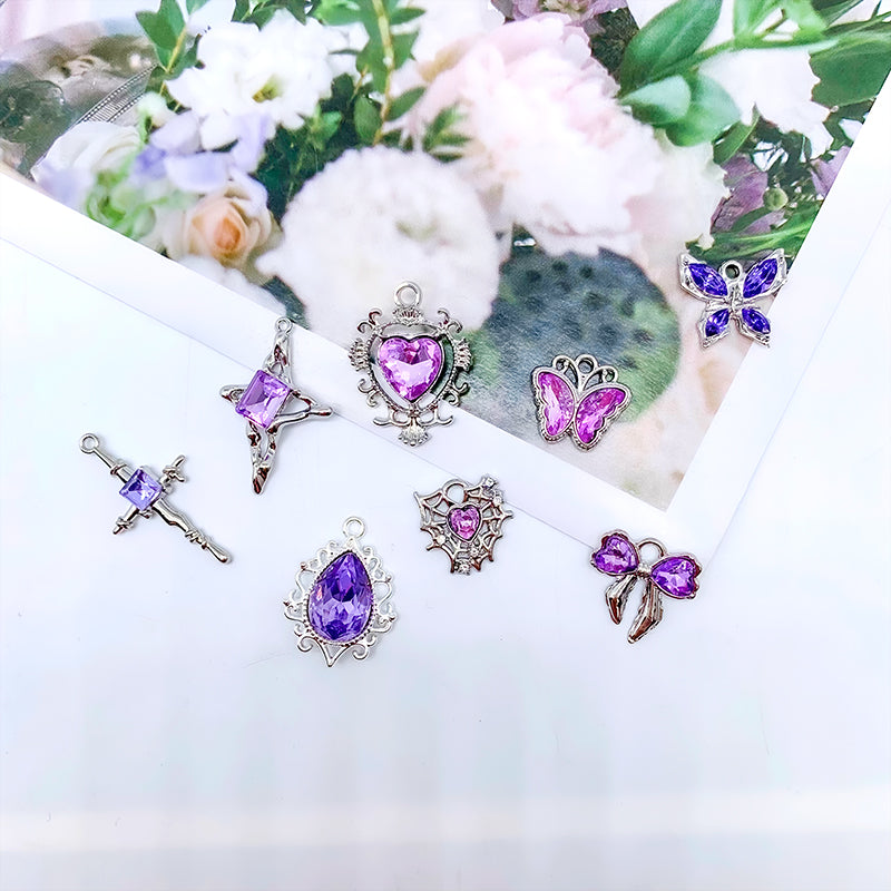 【P095】Violet series charms -High quality charms