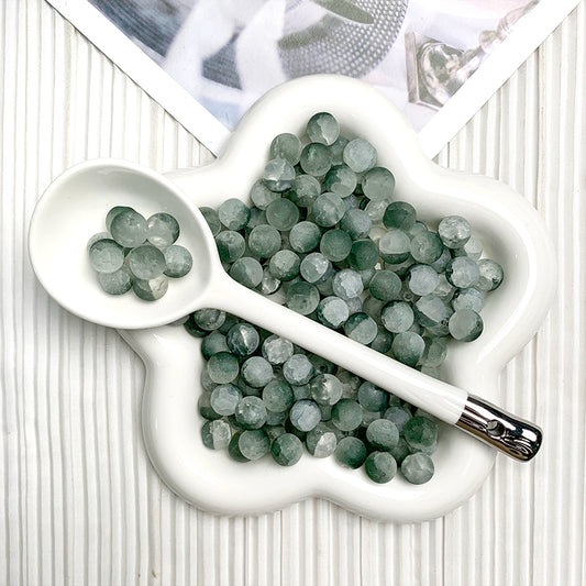 【H061】 10mm Low Saturation Green  - High quality glass beads