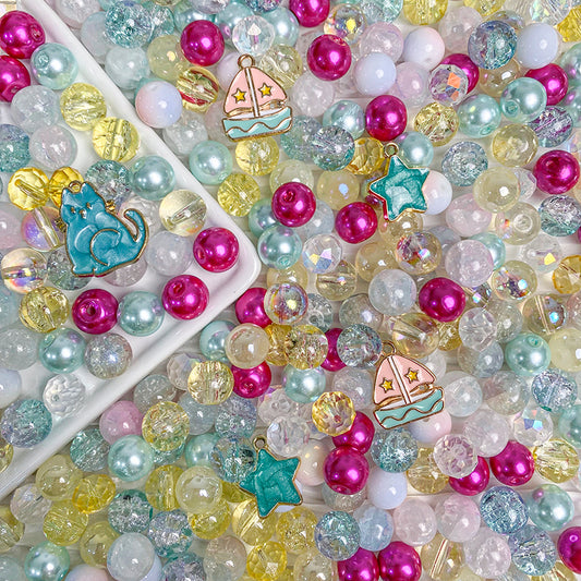 【A348】Princess Diaries  - High quality  glass beads(pack on live)