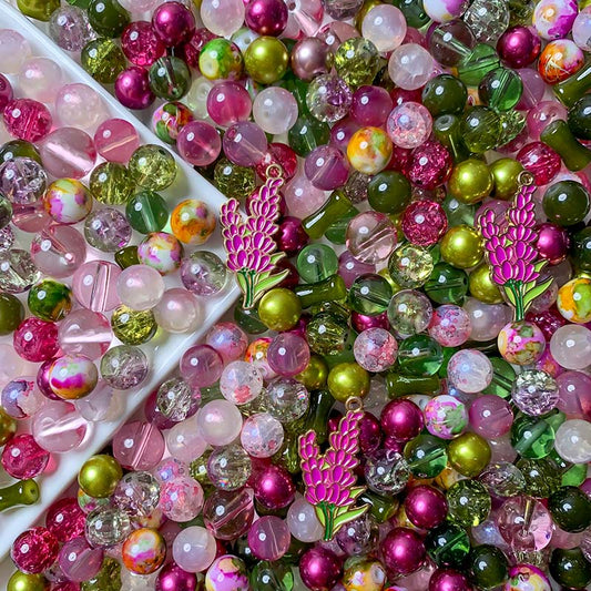 【A446】Timeless Rose - High quality  glass beads(pack on live)