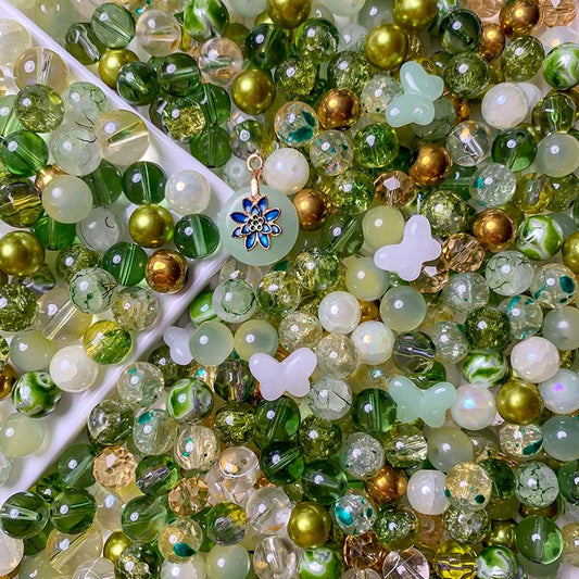 【A464】Glowing Meadow - High quality  glass beads(pack on live)