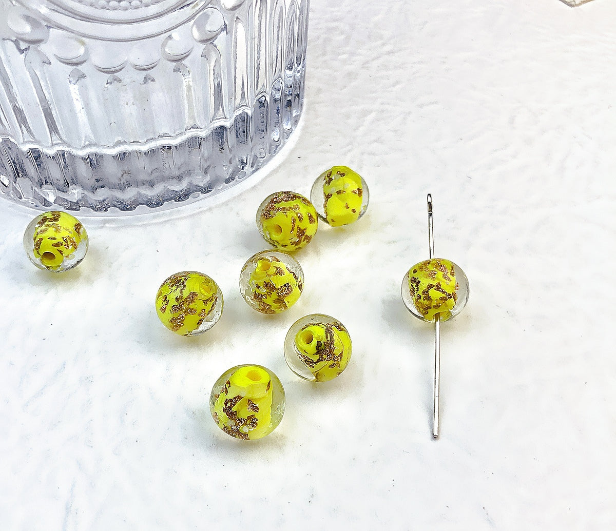 【A491】Luminous Beads - High quality  glass beads(pack on live)