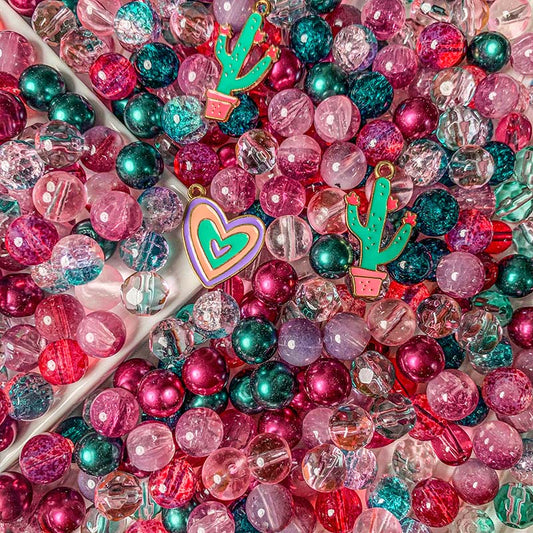 【A498】Desert Rose - High quality  glass beads(pack on live)