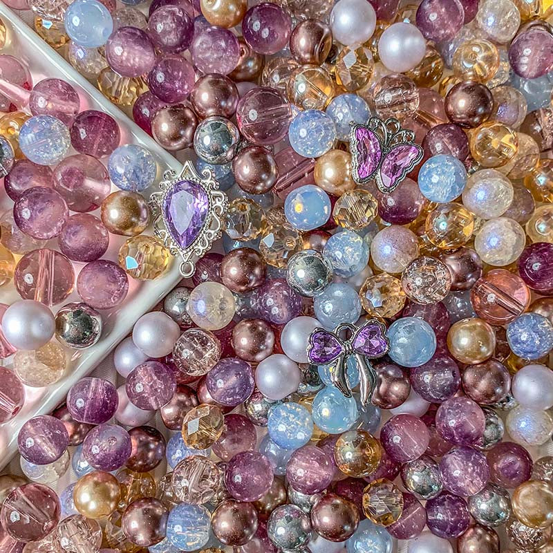 【A505】Royal Tea Party - High quality  glass beads(pack on live)