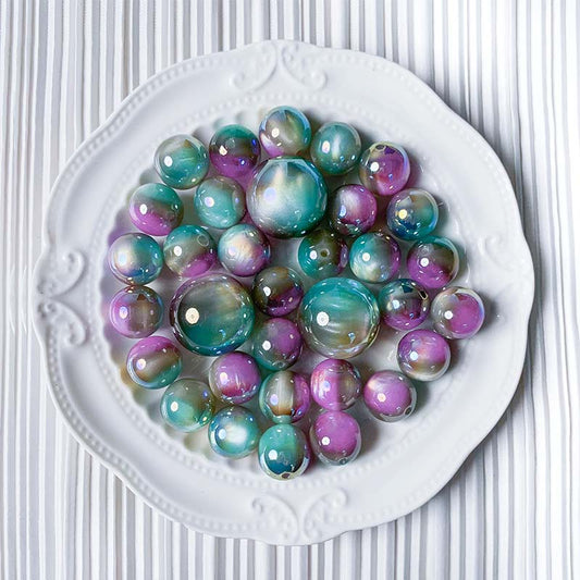 【R024】 Luxury Mermaid Chatoyant Acrylic Beads Acrylic Beads - High quality acrylic beads（pack on live）