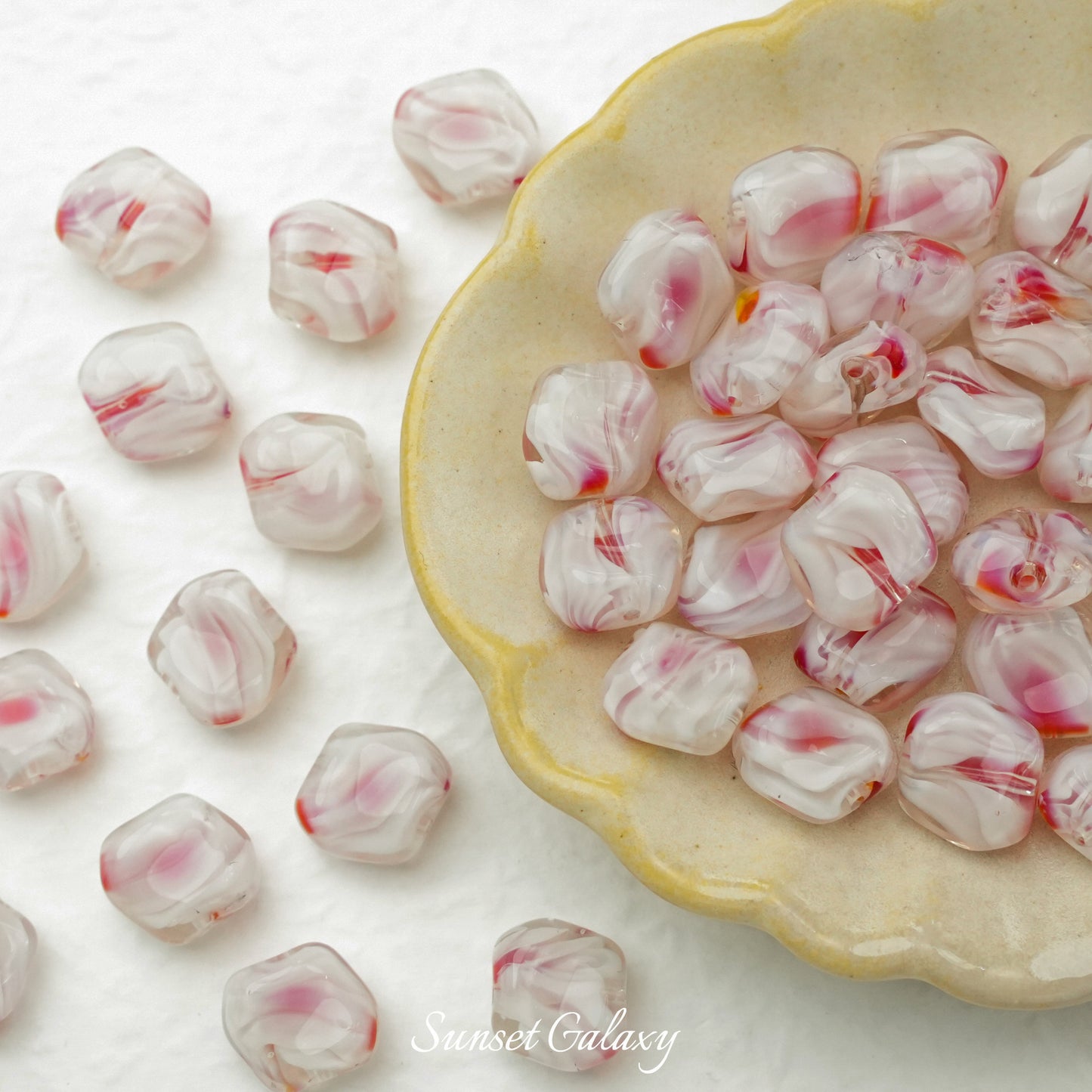 【A519】A thousand of Flowers Free form Beads  - High quality  glass beads(pack on live)