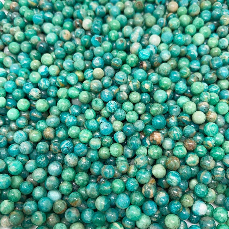 【C114】Amazonite Beads(4mm) - High Quality Natural Crystal