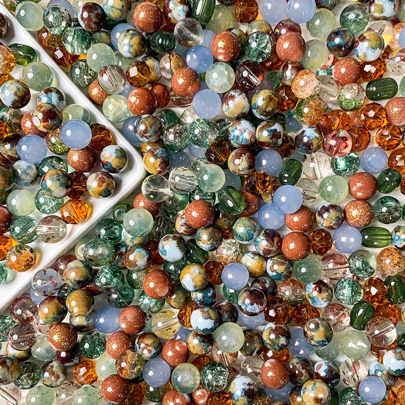 【A525】Lakeside Forest - High quality  glass beads(pack on live)