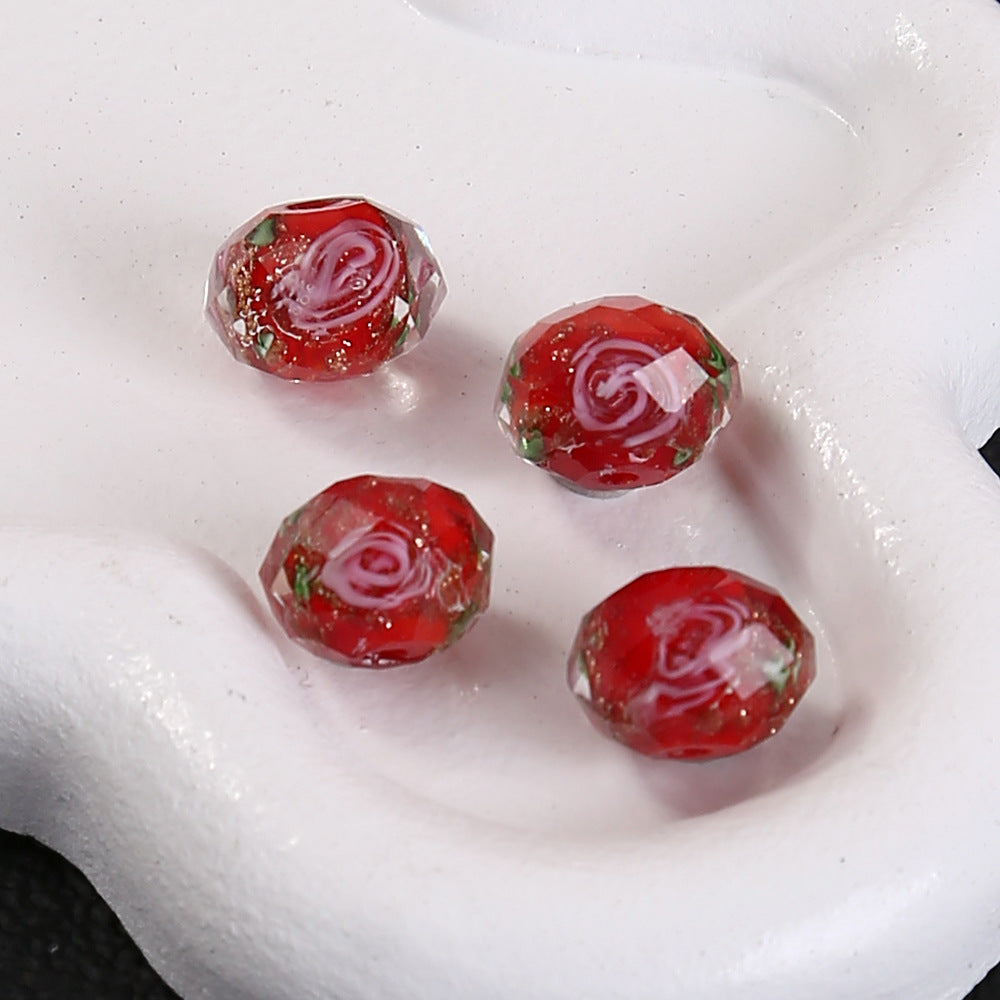 【A518】A Thousand of Flowers  - High quality  glass beads(pack on live)