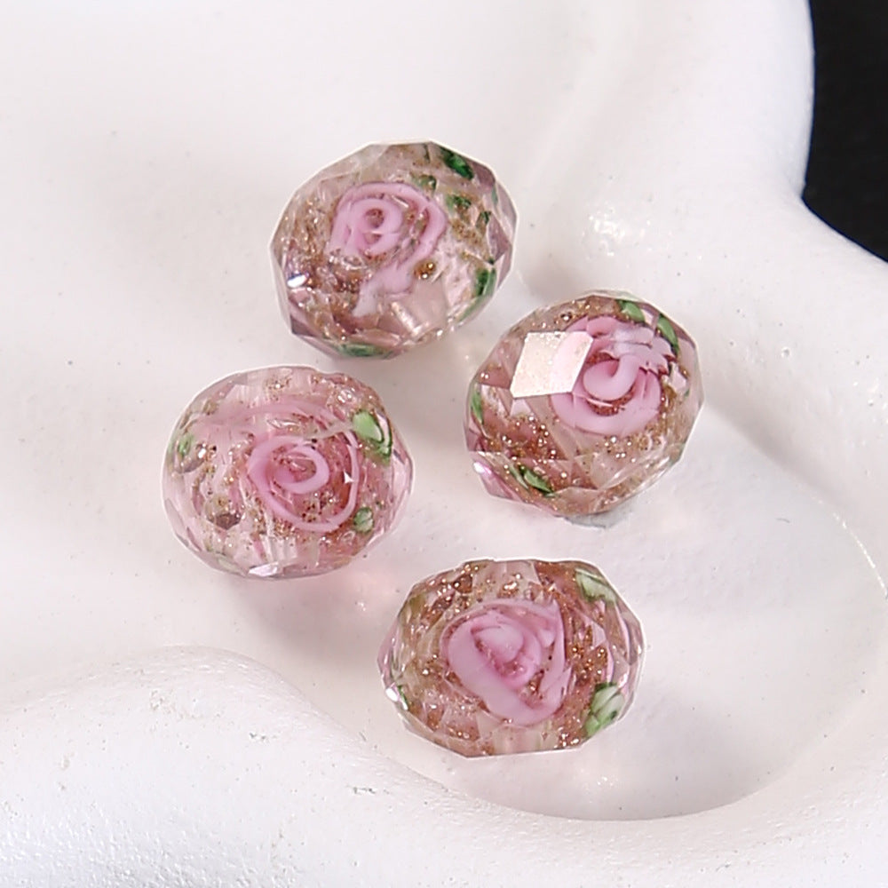 【A518】A Thousand of Flowers  - High quality  glass beads(pack on live)