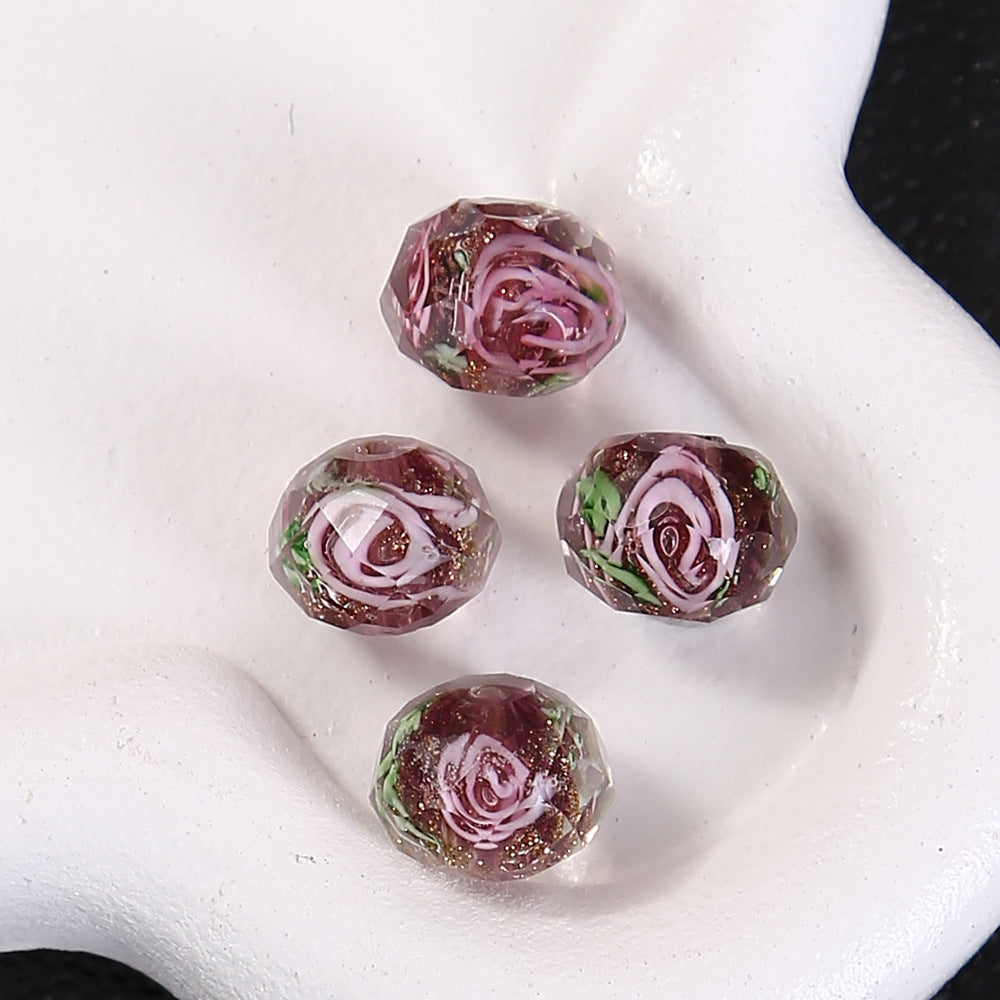 【A518】A Thousand of Flowers  - High quality  glass beads(pack on live)