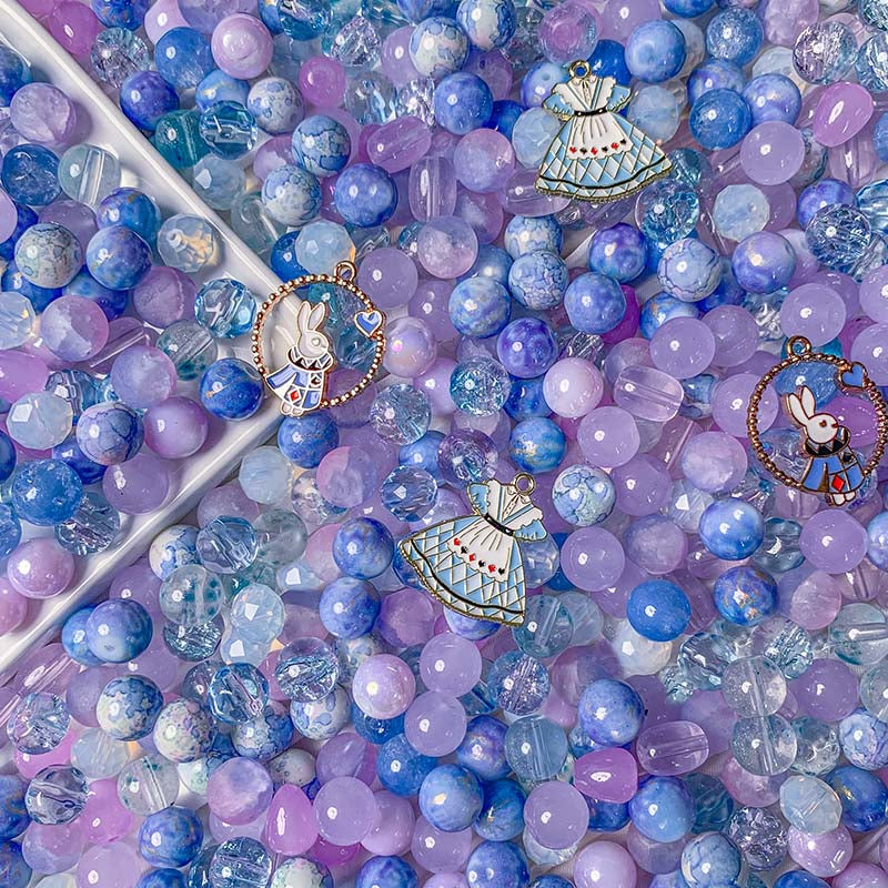 【A524】Sky Wishes - High quality  glass beads(pack on live)