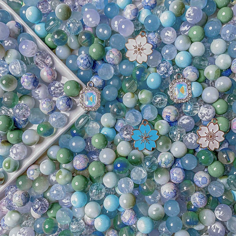 【A526】First Frost - High quality  glass beads(pack on live)