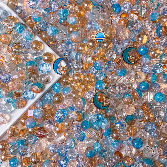 【A548】Costal Sunset - High quality  glass beads(pack on live)