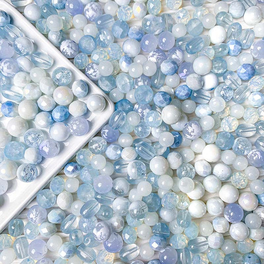 【A570】Snowy  Peaks - High quality  glass beads(pack on live)