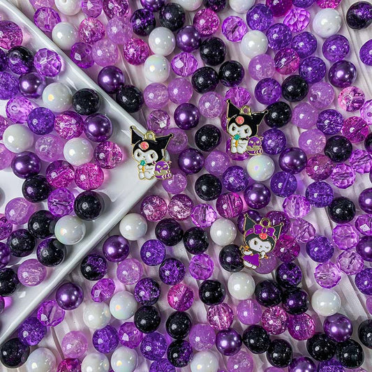 【A638】KuKu Kiss - High quality  glass beads(pack on live)