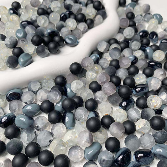 【A730】Moon Phases - High quality  glass beads (pack on live)