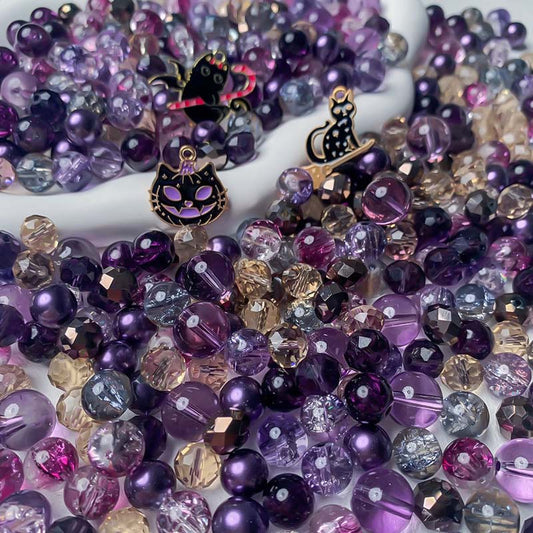 【A737】Majestic Lavender - High quality  glass beads (pack on live)