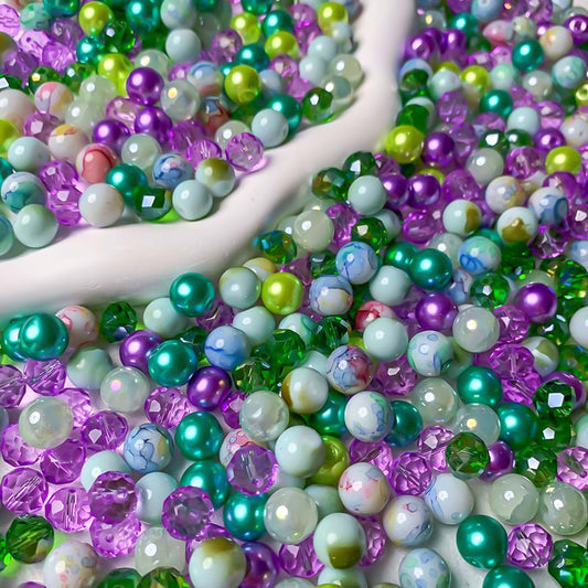 【A748】Dance Party - High quality  glass beads (pack on live)