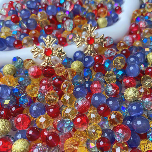 【A768】Royal Court - High quality  glass beads (pack on live)