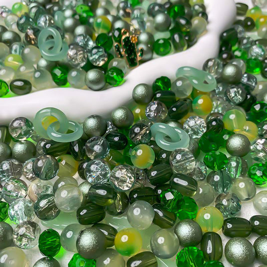【A767】Jade Jungle - High quality  glass beads (pack on live)