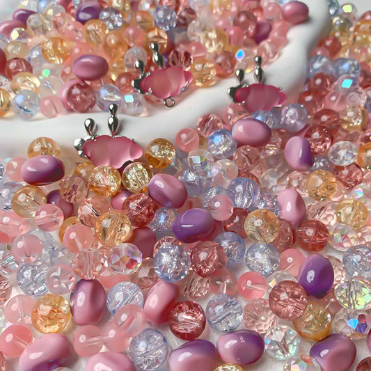 【A763】Colorful Storm - High quality  glass beads (pack on live)