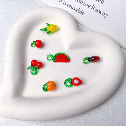 Last【Z065】Pair Matching Game - Handmade Glass Fruit Beads Blind Bags