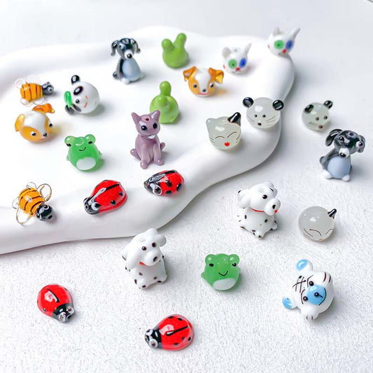 Last【Z066】Pair Matching Game - Handmade Glass Animal Beads Blind Bags