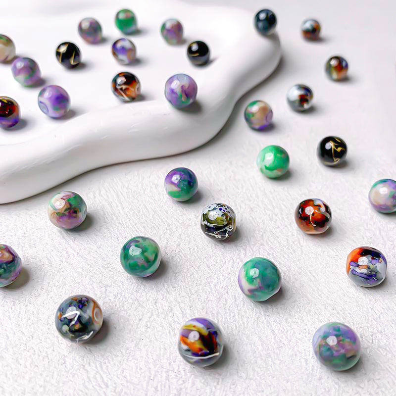 【H103】 Porcelain-coated Glass Beads On Sale - High quality glass beads