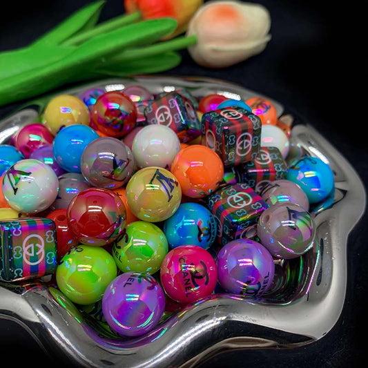 【Z060】Pair Matching Game - Aura Printed Beads Blind Bags