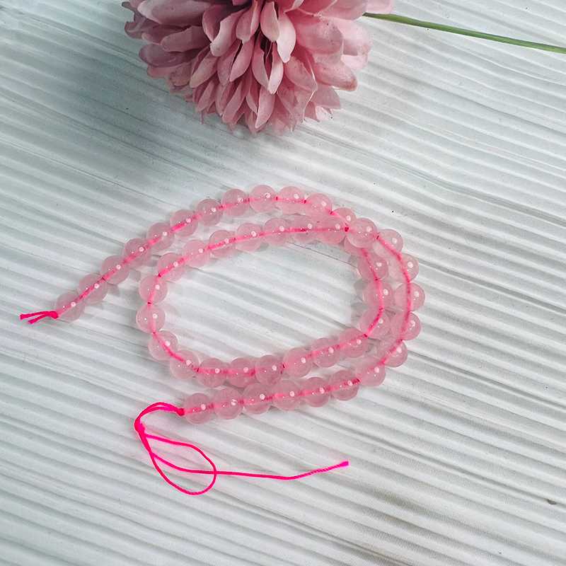 【C082】Rose Quartz(8MM)-High Quality Natural Crystal Beads